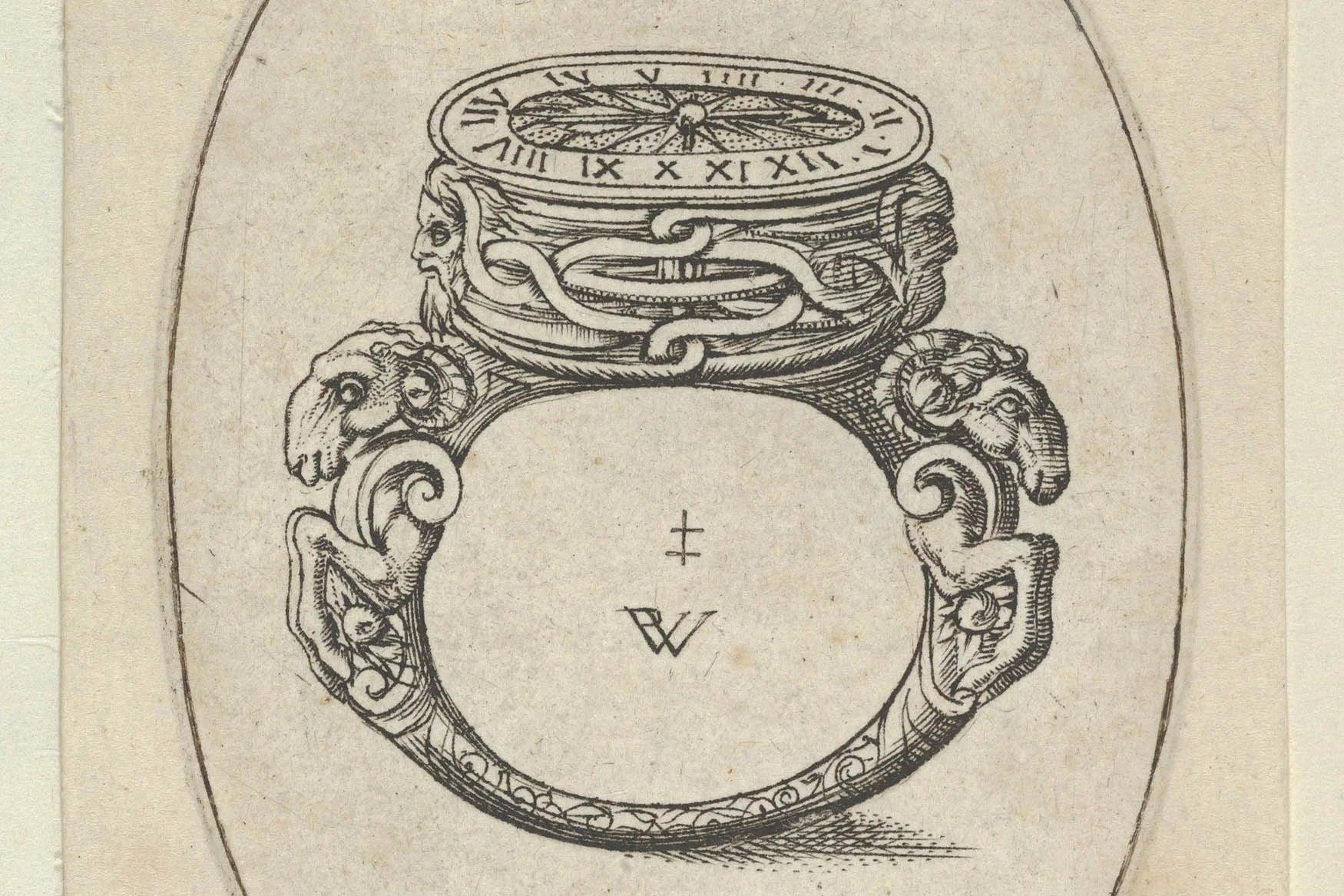 old classic design of a ring watch